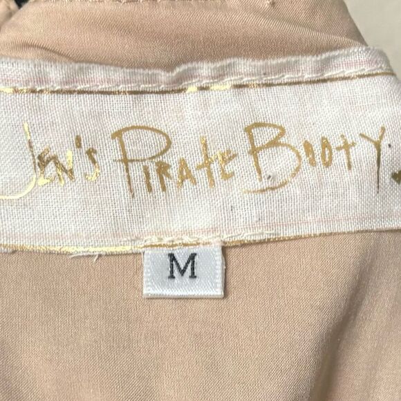 Jen’s Pirate Booty Cathedral Maxi Black Dress Lace Sheer Wrap Size M - Picture 8 of 9